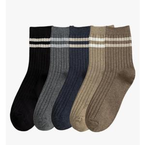 Mens Athletic Socks Cotton Five Pack