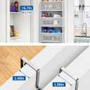 JARLINK 2 Pack Over The Door Organizer, 5 Shelf Door Hanging Organizer with 5 Large Pockets, 44 lbs Weight Capacity Hanging Storage for Bathroom, Bedroom, Nursery, RV, Pantry (Light Grey)