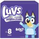 Luvs Platinum Protection Baby Diapers, Size 8, 12 Count