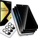 (3+2 Pack) 28 Privacy Screen Protector for Samsung Galaxy S26 + Camera Lens Protector, 9H Shatterproof, Anti-Peep, Bubble-Free, Case Friendly
