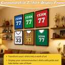 1 Pack T Shirt Display Frame, 15'' X 15'' Black Imitation Wood T Shirt Frame with 98% UV Protection Acrylic, 1" Depth of Usable Space Shadow Box, Display Case for Shirts, Jerseys, Memorabilia