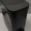 Cesun Small Bathroom Trash Can with Lid Soft Close, Step Pedal, 6 Liter / 1.6 Gallon Stainless Steel Garbage Can with Removable Inner Bucket, Anti-Fingerprint Finish (Matt Black)