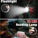 10000wAh/37000mWh Emergency Hand Crank Radio, Solar AM FM NOAA Weather Radio, 5 Charging Methods, Torch & LED Reading Light, SOS Alarm for Winter Storm Emergency, Red