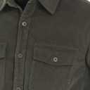 Men's Corduroy Jacket Lightweight Shacket Long Sleeve Shirts Casual Vintage (Green, M)