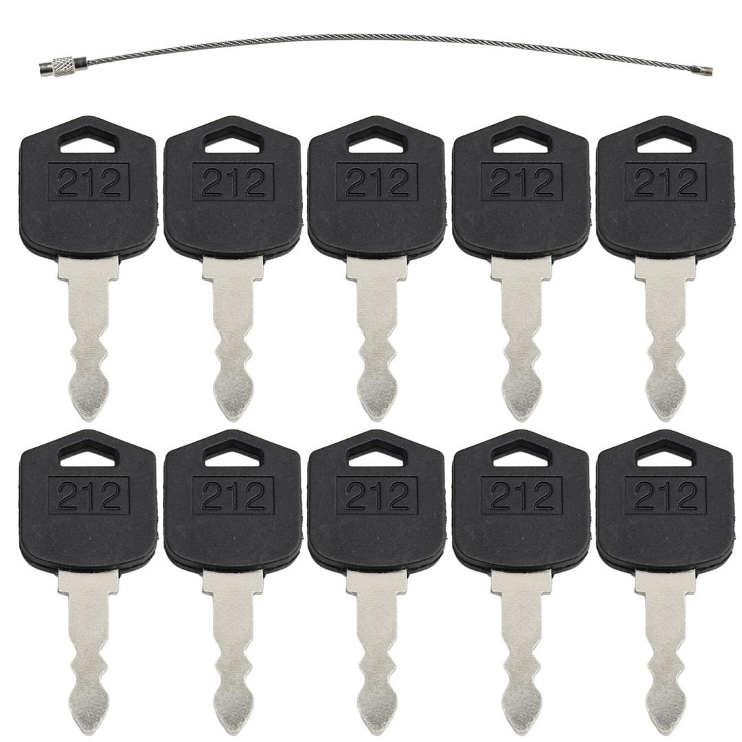 10 PCS Forklift Ignition Keys D554212 for Doosan Daewoo Forklift D25 D35 G25 G35 212