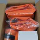 ESCRODOI 3 Pack Vacuum Bags for Travel with Pump, 3-Size Set Reusable Vacuum Compression Bags for Luggage, Space Saver IP67 Waterproof Vacuum Packing Cubes for Suitcase&Backpack, Orange