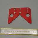 Aluminum Alloy Circle Center Finder, Center Scribe 45/90 Degree Right Angle Line Square Center Finder Measuring Tool, Woodworking Center Finder Ruler with Detachable Ruler, Red