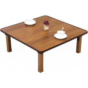 Japanese-Style Square Folding Tea Coffee Table, Low Table, Dining Table, Study Table, Small Desk, for Tatami Sitting On The Floor Bedroom Bay Window Tea Room (Size : 70x70cm)