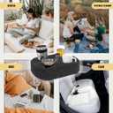 Multi-Functional Couch Cup Holder & Laptop Stand - Ideal for Sofa, Bed, Car, RV | Holds Drinks, Snacks, Remotes, Phones, Laptops | Perfect for Home & Travel