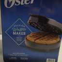 Oster Nonstick Belgian Waffle Maker, Nonstick Ceramic Waffle Iron (Stainless Steel)