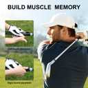 4 x Golf Grip Trainer, Grip Trainer Golf for Boosting Grip Strength, Precision & Swing, Training Aid to Train Correct Hand Position & Achieve Outstanding Performance (Grey)