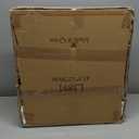 Folding Utility Cart (Gray), 4 360 Swivel Wheels Collapsible Rolling Crate with Lid, Heavy-Duty for Office/Home/Luggage, Teacher - Minimalist Style (Large)