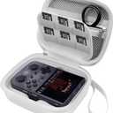 BliFulde Carrying Case for RG353V/ RG353VS Handheld Game Console, Custom-Insert Handheld Emulator Retro Game Holder Organizer, Portable Game Player Storage Bag (Case Only) (White)