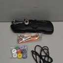 Portable Handheld Sewing Machine for Beginners - Mini Hand Held Sewing Machine for Adults - Small Cordless Stitching Machine for Home Travel Clothes DIY Fabric (Black)