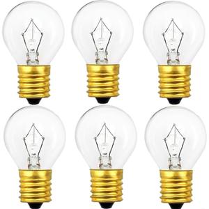 Lava Lamp Bulb 25 Watt, E17 Intermediate Base,The Lava Original Replacement for 14.5-Inch Lava Lamp, Soft Warm White Glow, Long Life, High Temp Resistance, High-Output Heat S11 (6PC-25W)