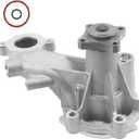 AW6701 Professional Engine Water Pump w/4 Bolt Pulley Flange Compatible With Ford F-150 2014-2011, Mustang 2014-2011 5.0L V8 Replace#1253270, 43014