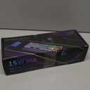 Schkner RGB Gaming Mouse Pad with Wireless Charging 15W, Large Desk Mat 800x300x4mm, 10 Light Modes Keyboard Pad with Non-Slip Rubber Base, Waterproof Mousepad for Gaming PC MacBook Laptop