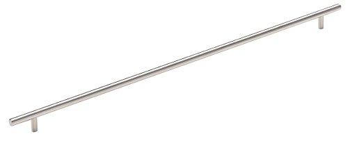 Amerock | Cabinet Pull | Stainless Steel | 21-7/16 inch (544 mm) Center to Center | Bar Pulls | 1 Pack | Drawer Pull | Drawer Handle | Cabinet Hardware