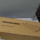 Nursery Book Shelves, Set of 4 Floating Book Shelves, Scalloped Wall Bookshelf for Bedroom, White Decor for Nursery, Baby, Toddler Room