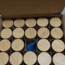 NETANY 24 Pcs Glass Spice Jars with Bamboo Lids, 4 oz Glass Jars with Minimalist Farmhouse Spice Labels Stickers, Collapsible Funnel, Seasoning Storage Bottles for Spice Rack, Cabinet, Drawer