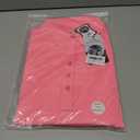 MOHEEN Womens Dry Fit Polo Shirt 3/4 Sleeve Golf Collared Shirts UPF 50+ Top (Pink, XXL)