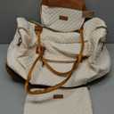 Weekender Bags for Women, Travel Tote Duffle Bag Carry On Overnight Bag with Cosmetics Bag and Crossbody Purse for Gym Hospital, Gifts for Women, Beige Brown (Medium)