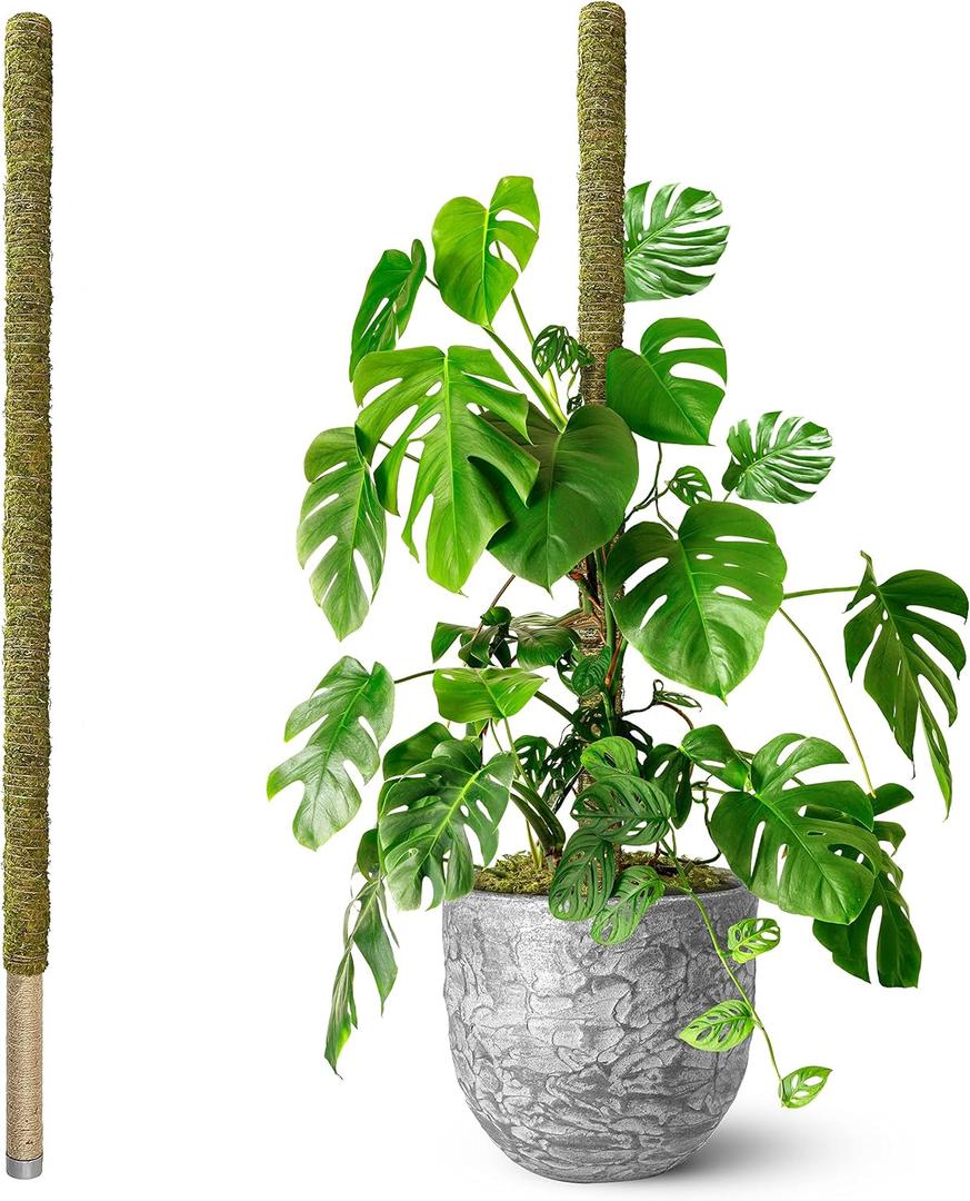 DUSPRO 80" Large Stackable Moss Pole for Plants Monstera, (1pc., 80'')