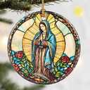 Christmas Ornament, Dodosky 2.8in Ceramic Religious Xmas Decor, Christmas Tree Ornaments, Xmas Decorations for Tree, Holiday Ornament, Christian Home Decor, Gift Ideas, Christian Gifts, Religious Gift