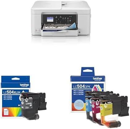 Brother MFCJ1365DW Printer & LC504XLBKS & LC5043PKS Inks