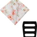 LHXzizizi Floral Pocket Square for men, Handkerchief for Men Mens Cotton Pocket Square with Holder for Banquet Wedding Party (Light Pink Flower)