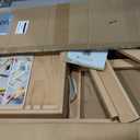 Large Beech Wood H-Frame Easel, Painting Easel for Adults with Storage Box and Palette, Multi-Function Studio Easel, Professional Foldable Artist Easel Stand for Painting, Holds Canvas Art up to 36"