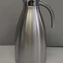 Bonnoces 68 Oz Stainless Steel Thermal Carafe - Double Walled Vacuum Insualted Thermos/Carafe with Lid - Coffee/Tea Carafe Heat & Cold Retention - 2 Liter