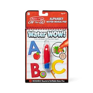 Melissa & Doug On The Go Water Wow! Mess Free Coloring Book, Reusable Water-Reveal Activity Pad, Alphabet, Travel Toys, Party Favors, for Toddlers & Kids Ages 3+ - FSC Certified Melissa & Doug On The Go Water Wow! Mess Free Coloring Book, Reusable Water-Reveal Activity Pad, Alphabet, Travel Toys, Party Favors, for Toddlers & Kids Ages 3+ - FSC Certified