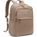 Travel Backpack for Women Personal Carry On Bag Business Weekender Hiking Multilayer Laptop Bag,16 Inch,Champagne Brown