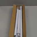 2 Pack White Tension Curtain Rod for Windows 28 to 48 inch, Adjustable Expandable Pressure Spring Curtain Rod No Drilling, 7/8" Curtain Rod for Bedroom Doorway Closet Door