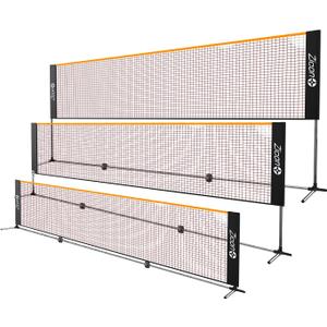 Portable Tennis Net,Stainless Steel Poles Badminton Net Set Adjustable Height Nylon Net with Carry Bag, for Kids Volleyball, Pickleball,Soccer, Indoor, Outdoor Court, Backyard, Beach, Driveway, 20 FT