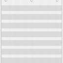 Yoink 45 Pockets Classroom Calendar Pocket Chart for Kids Learning - Monthly Calendar with Durable Fabric, Homeschool and Teacher Supplies, Preschool Kindergarten Wall Decor, Only Chart (White)