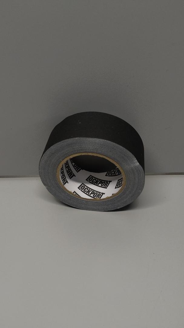 Lockport Black Gaffers Tape 2 inch x 30 Yards 1 Pack Pro Black Gaff Tape - No Residue, Water Resistant, Non-Reflective, Easy Tear - Multipurpose