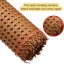 Plastic Rattan Cane Webbing 16"40", Coffee Color Rattan Webbing for Caning Projects, Woven Open Mesh Cane for Furniture, Durable Craft Material for DIY Chairs & Cabinets
