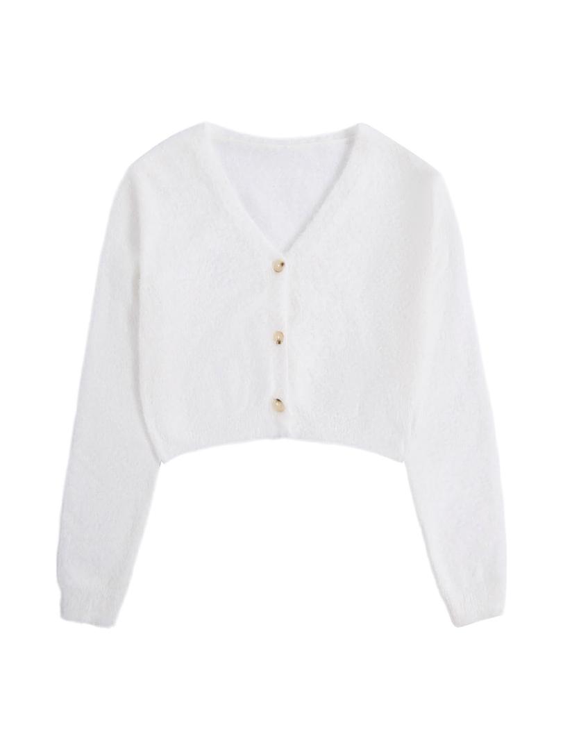 Verdusa Womens Crochet Cardigan, Short Sleeve Sweater, Light Weight Cardigan, Floral Boho Knit Tops, Summer Blue Small (S)