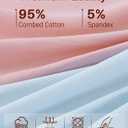 Sunm Boutique Combed Cotton Underwear for Women, Full Coverage High Waisted Women's Briefs, Soft Breathable Ladies Panties (L)
