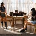 Marble Pet Bowl  Luxury Stone Dog or Cat Bowl, Crema Marfil Marble, Heavyweight & Non-Slip, Handcrafted Elevated Food or Water Dish for Small Pets (Ibiza)