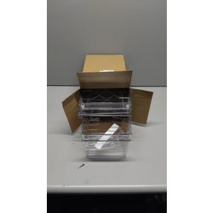 2 Pack Stackable Storage Drawers,Plastic Organizers Bins, Drawers Storage with Handles and Movable Dividers for Organization and Storage in Fridge,Bathroom, Pantry, Kitchen Cabinets, Under Sink