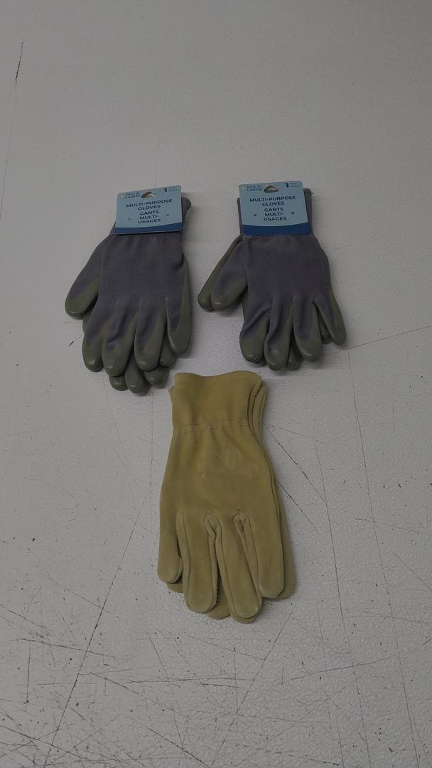 Multipurpose Gloves - M, 3 Pairs (Assortment)