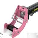 Rapid-Replace Packing Tape Dispenser Gun with Extra Blade, 2IN(50mm) Lightweight Ergonomic Industrial Handheld Heavy Duty Tape Cutter for Carton, Packaging and Box Sealing, Pink