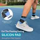 Rite-Flex 3-in-1 Ankle Compression Sleeve with Silicone Heel Pad - Ankle Brace for Sprains, Foot Fatigue, Post Surgery, Plantar Fasciitis Relief & Support (2, Small)