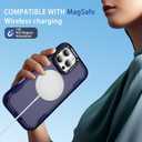Korecase Magnetic for iPhone 16 Pro Case 6.3" [Compatible with Magsafe] Military-Grade Drop Proof Double Protection Bumper Phone Case Frosted Blue