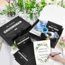 8Pack Groomsmen Proposal Box with Card (7 Groomsmen Boxes,1 Best Man Box) , 10.67.93.1 Inch Groomsmen Gift Box with Ribbon, Will You Be My Groomsman Box, Wedding Gift Box for Groomsmen Proposal Gift