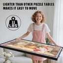 Puzzle Table with Drawers Adjustable Height 1500pcs,Foldable for Storage 3 in 1 Jigsaw Puzzle Table with Legs,Puzzle Tables for Adults with Drawers