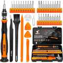 JOREST 40Pcs Small Precision Screwdriver Set with Torx Triwing Phillips, Mini Repair Tool Kit for Macbook, Computer, Laptop, PC, iPhone, PS5, Xbox, Switch, Glasses, Watch, Ring Doorbell, Electronics